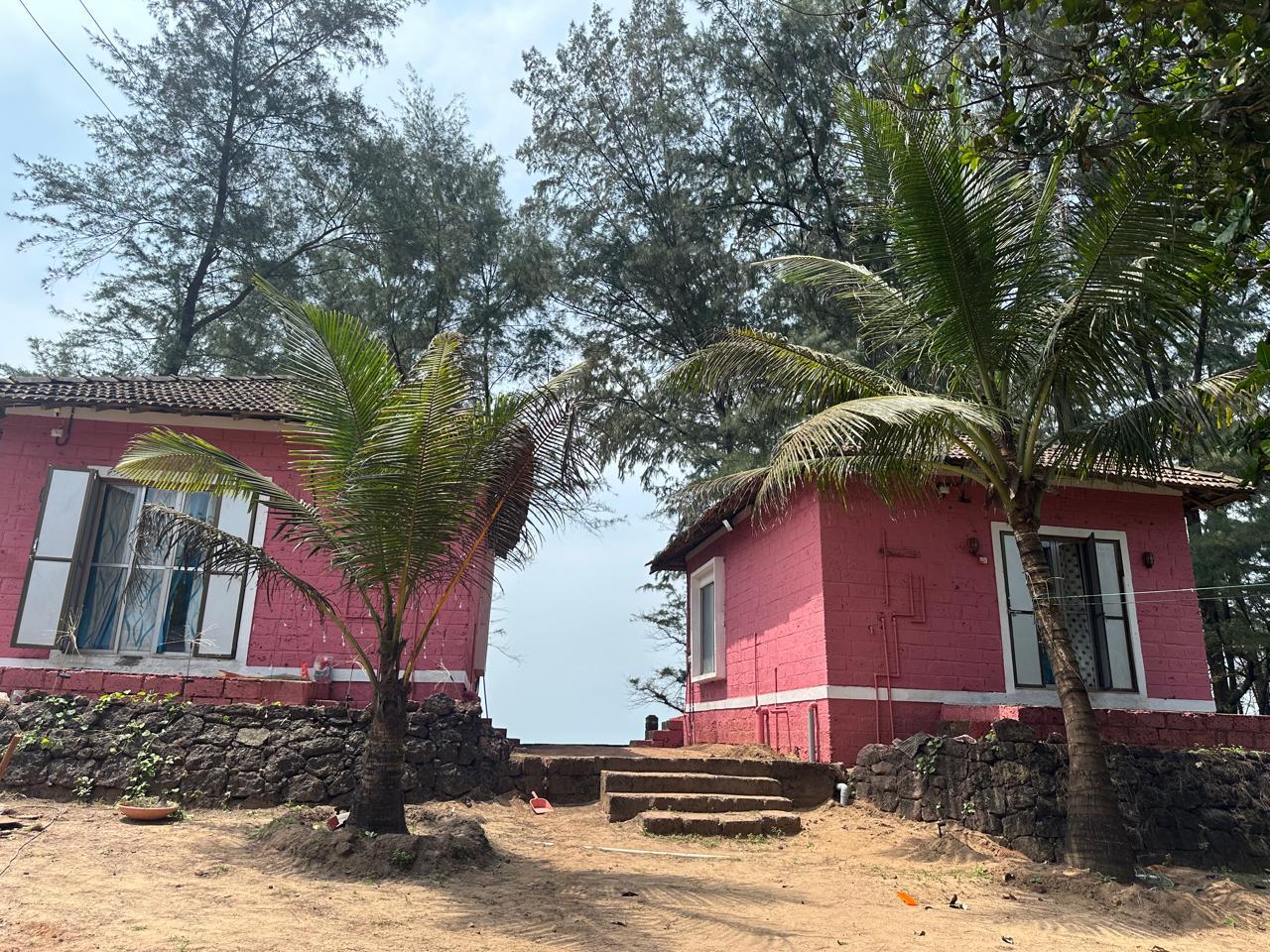 Warm evening view of The Red Stones Resort